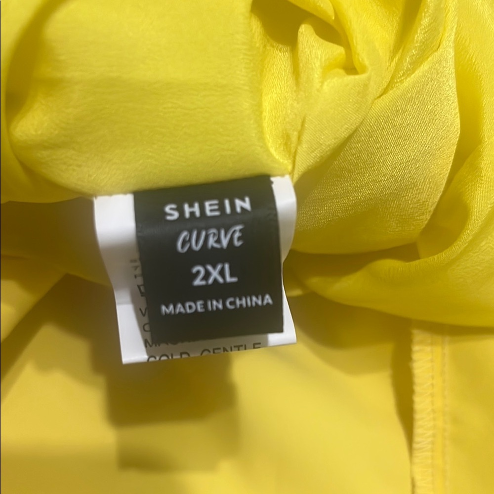 SHEIN One Shoulder Yellow Dress - Picture 9 of 11